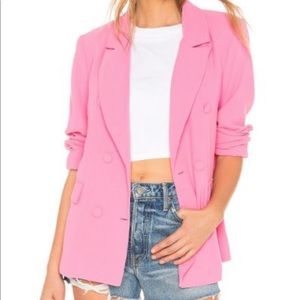 For Love & Lemons Blazer In Pink